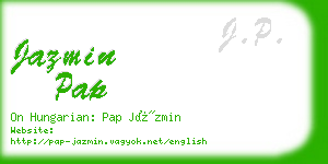 jazmin pap business card